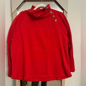 J Crew Sweatshirt with button up next; 2xl